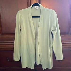 Anne Klein Mint Green Open Front Sweater/Size S